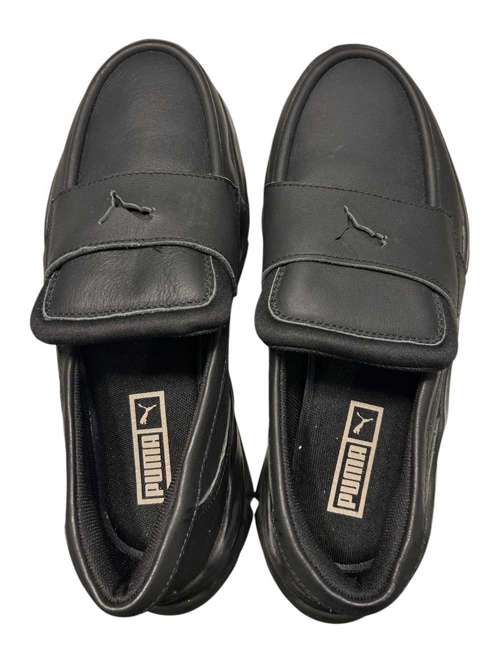 Puma Women's Soafyr Black Leather Loafers - Picture 10 of 14